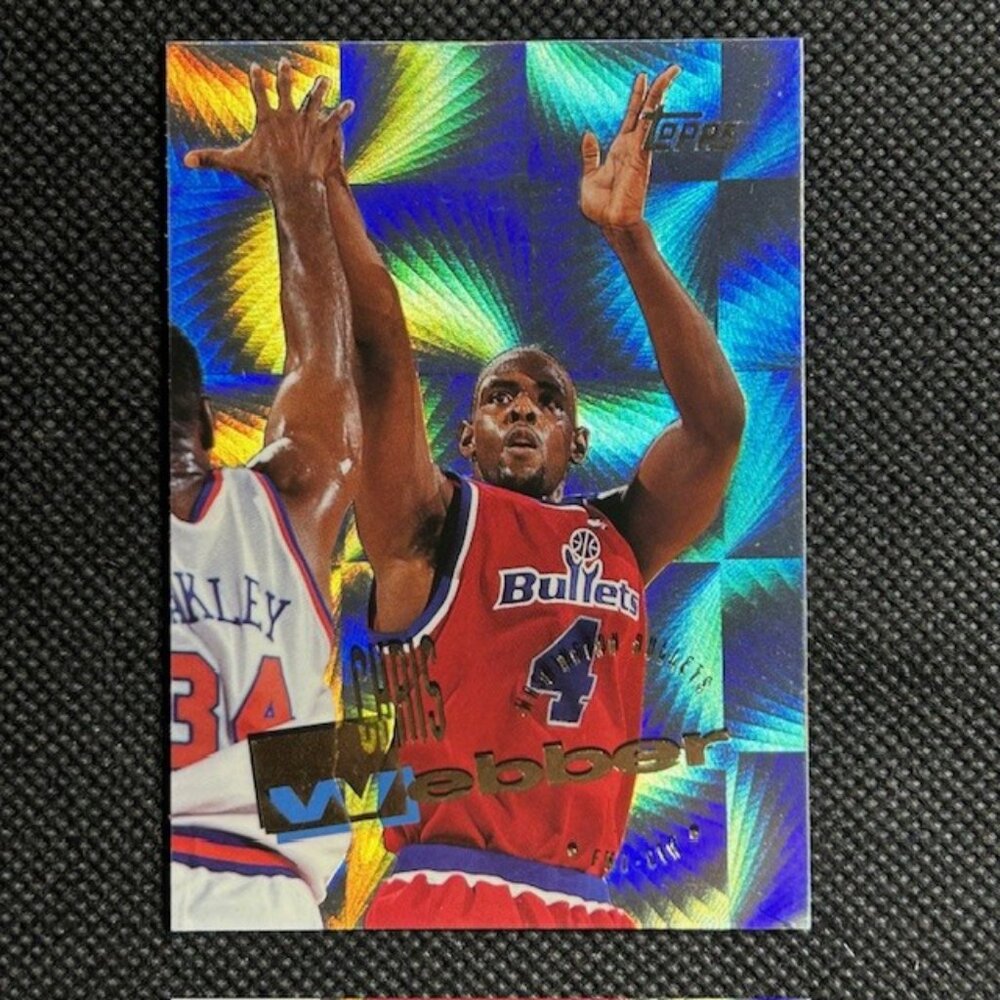1995-96 Topps Power Booster Chris Webber SP #282 Washington Bullets Insert